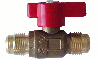 3/8" Flare x 3/8" Flare Brass Gas Shutoff Valve